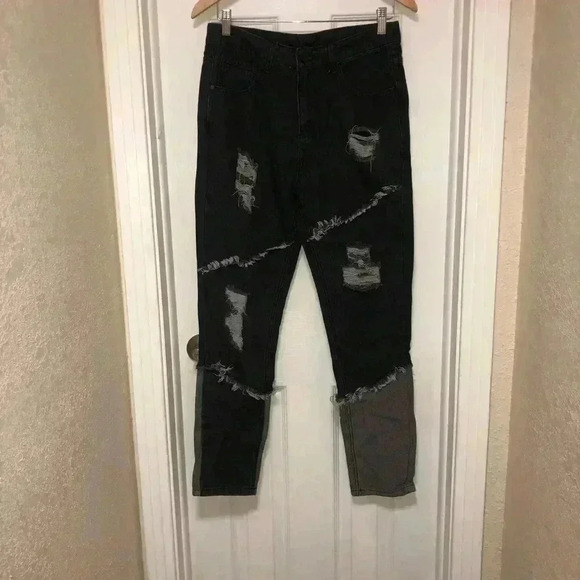 Men’s distressed black jeans size small - Picture 3 of 10